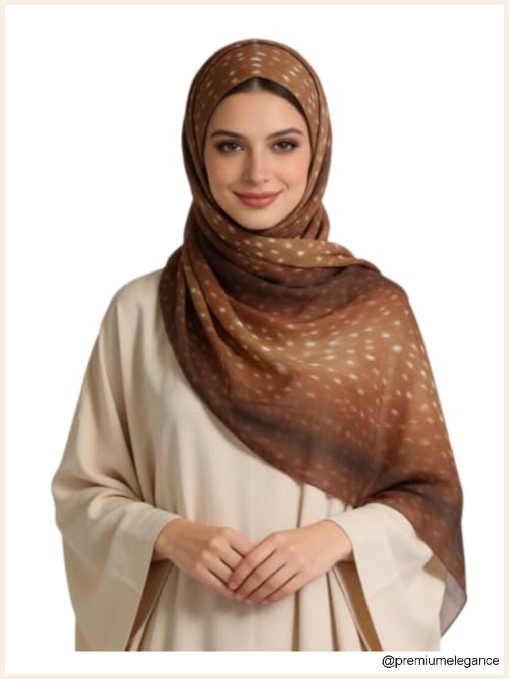 Watercolor Floral Hijab Scarf Soft Modal Cotton Long Head Wrap Shawl